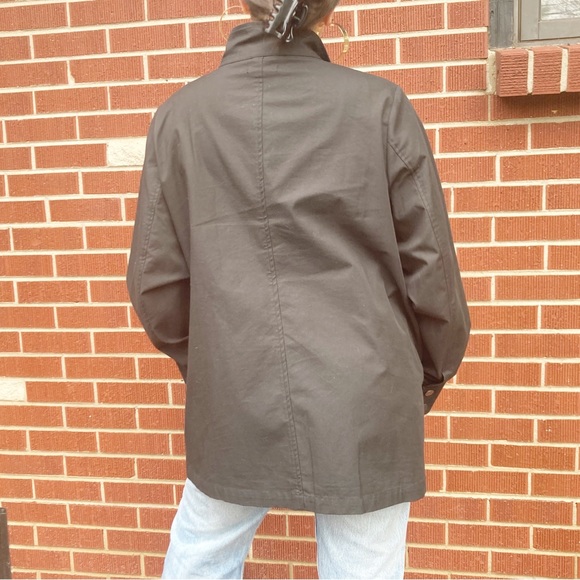 UNIVERSAL STANDARD Utility Barn Jacket Zip Closure High Neck Oversized SZ: M - Picture 8 of 10